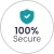 100% Secure checkout trust badge.